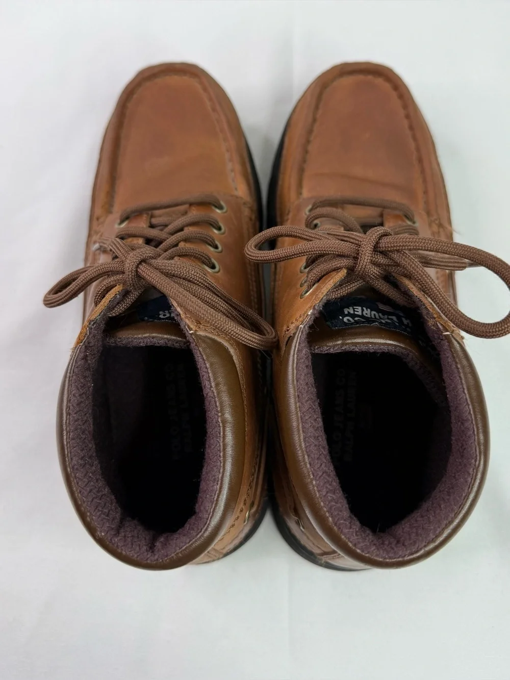 Polo Sport Ralph Lauren Vintage 90’s Redway Leather Boots Size 8